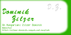 dominik zilzer business card